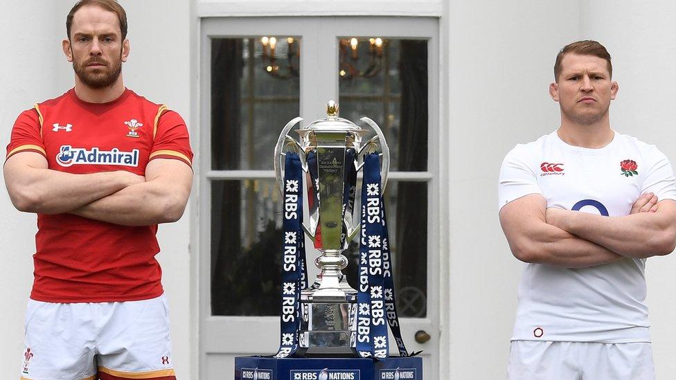 Wales and England rugby team captains