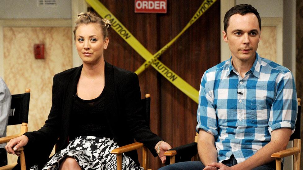 Kaley Cuoco and Jim Parsons