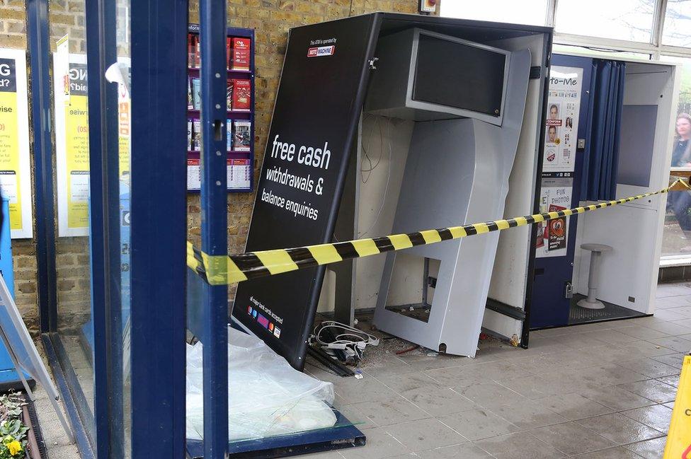 Broxbourne station ram raid