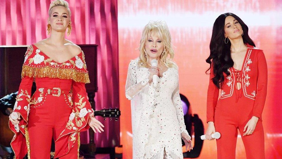 Katy Perry, Dolly Parton and Kacey Musgraves