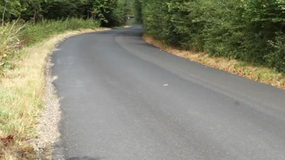 Road near Harlow after repairs