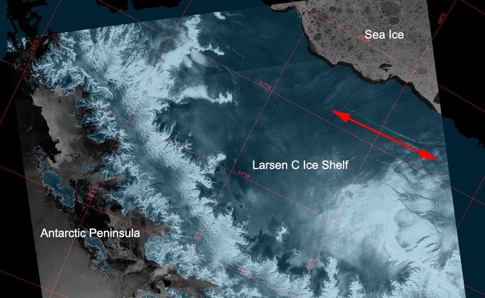 Larsen C imaged by