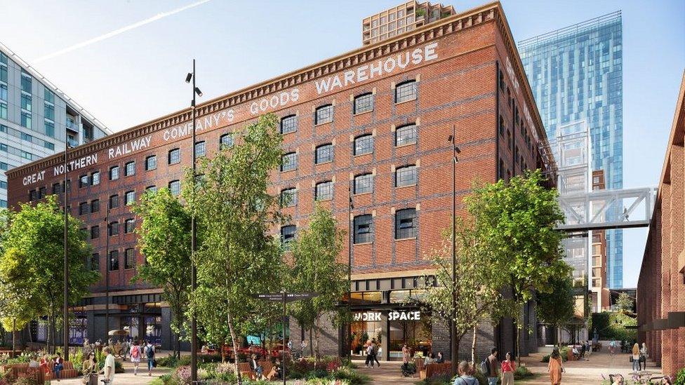 artist's impression of Great Northern Warehouse revamp