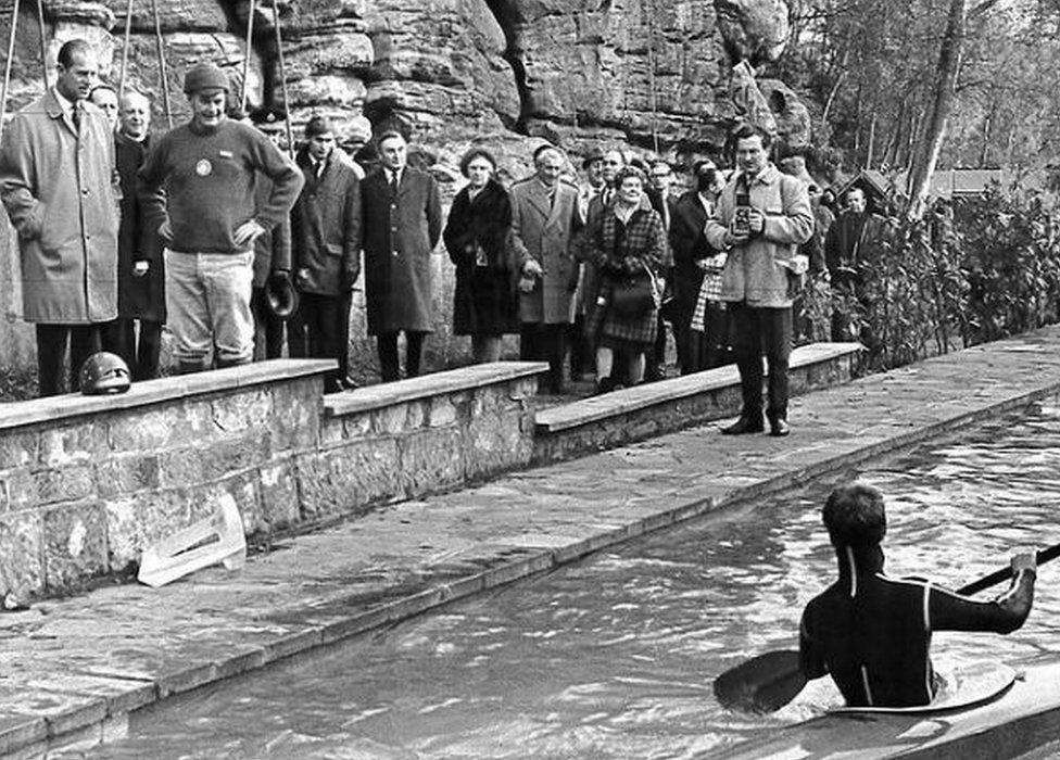 Prince Philip at Bowles Rocks