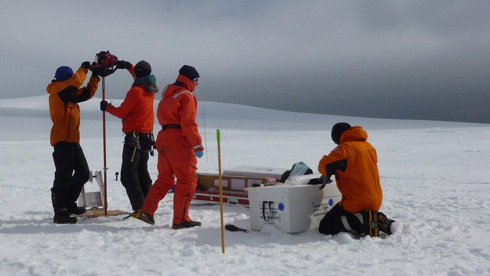 Ice core drilling