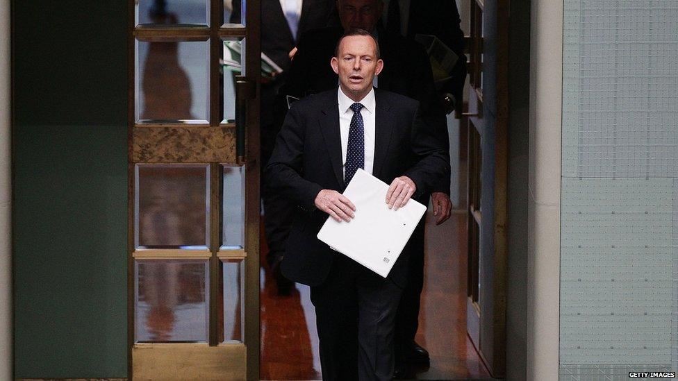 Australian Prime Minister Tony Abbott in Canberra, 11 August, 2015