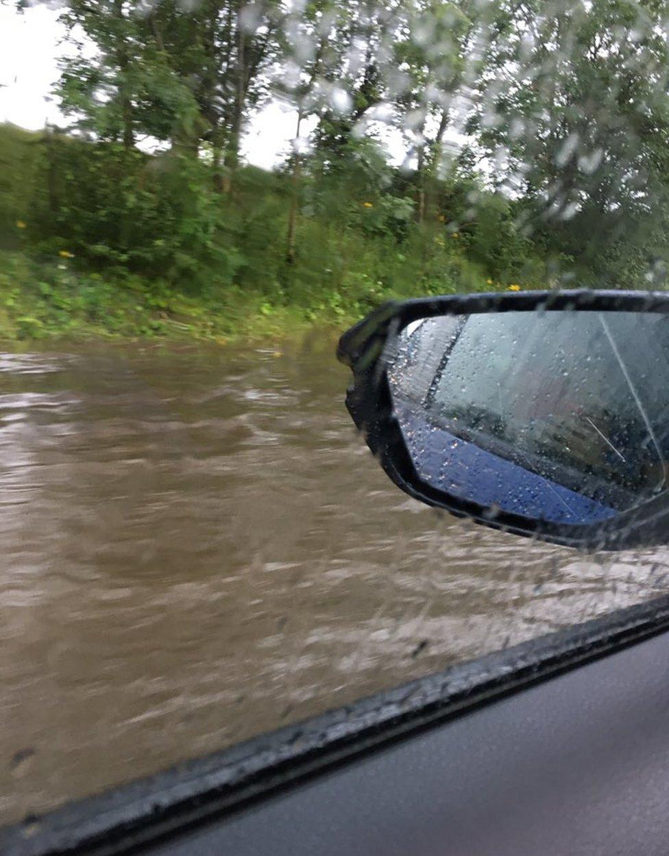 Flooded road