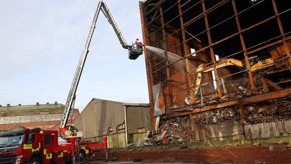 Firefighter spent weeks tackling the fire