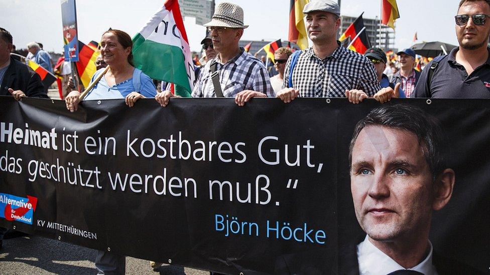 Höcke supporters at AfD rally in Berlin, 27 May 18