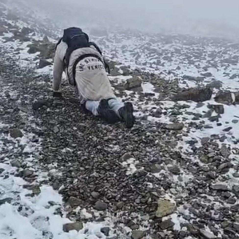 Ben Nevis crawling challenge