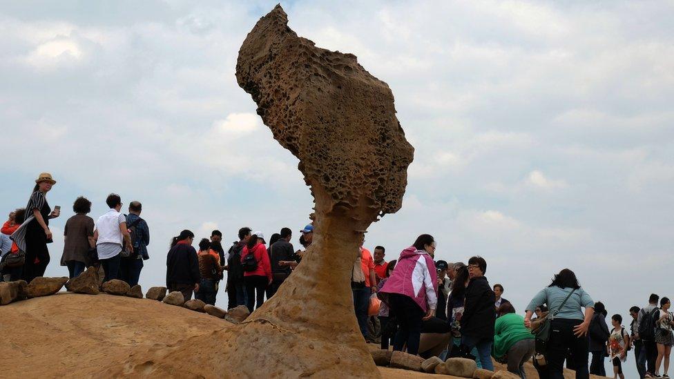 The Queen's Head rock formation in Taiwan