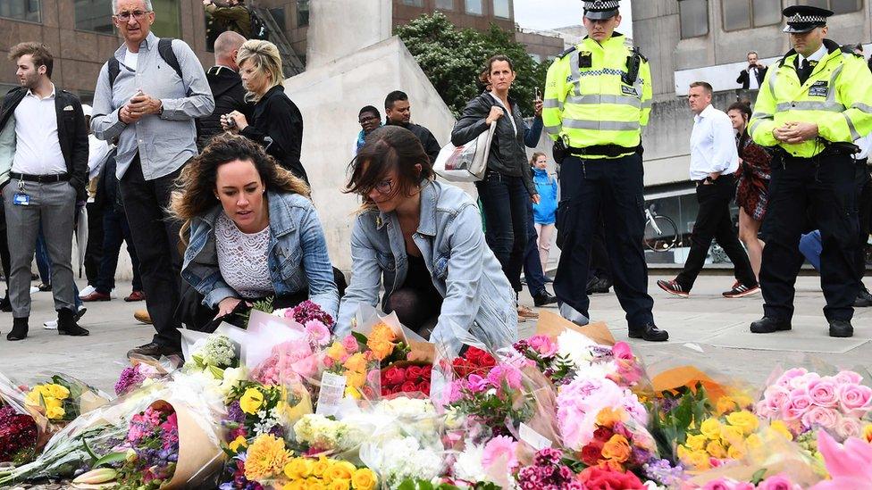 Flowers left near scene on attack