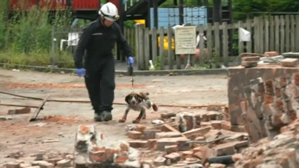 Giddy at the pub fire