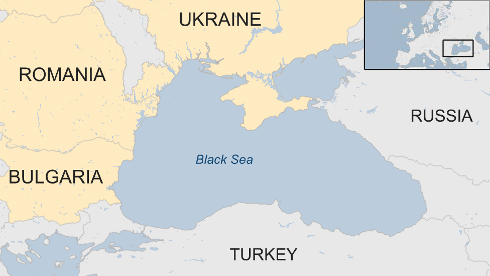 Map of the Black Sea