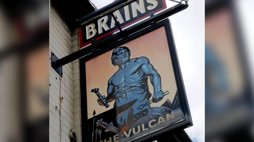 The Vulcan pub sign