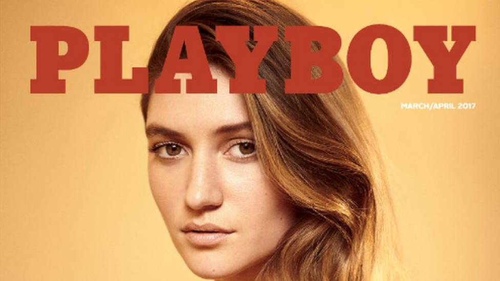 Playboy March-April cover on Twitter