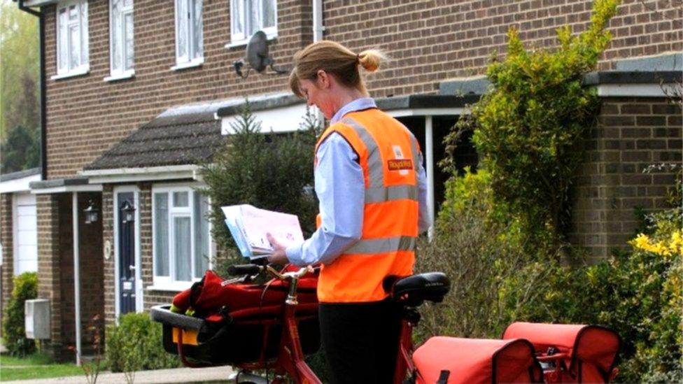 Royal Mail postwoman