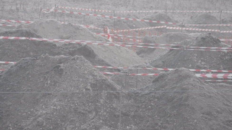 Excavation work beside the A303