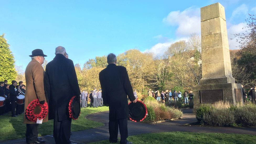 Wreath-laying ceremony at Dunblane