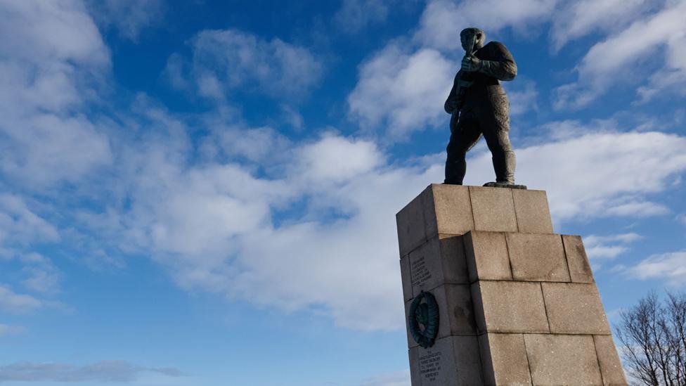 Monument to Russian soldiers in Kirkenes