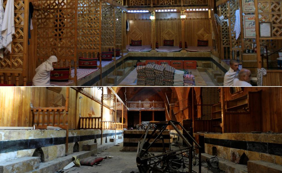 Turkish baths before and after