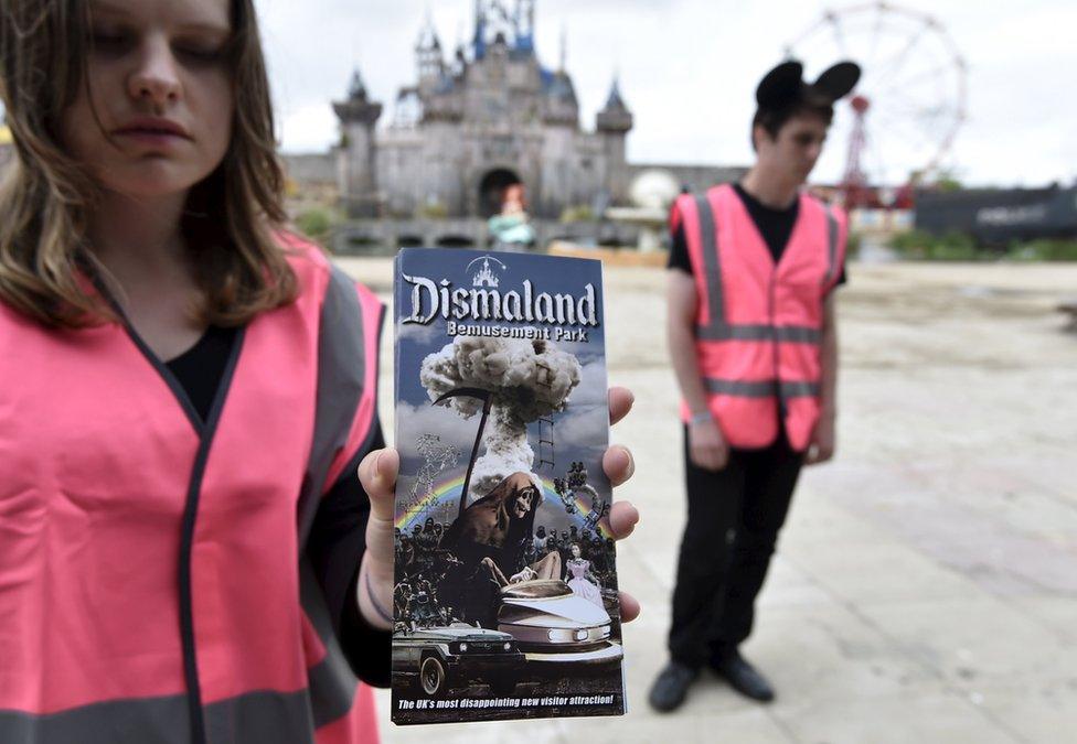 Banksy's Dismaland theme park at Weston-super-Mare