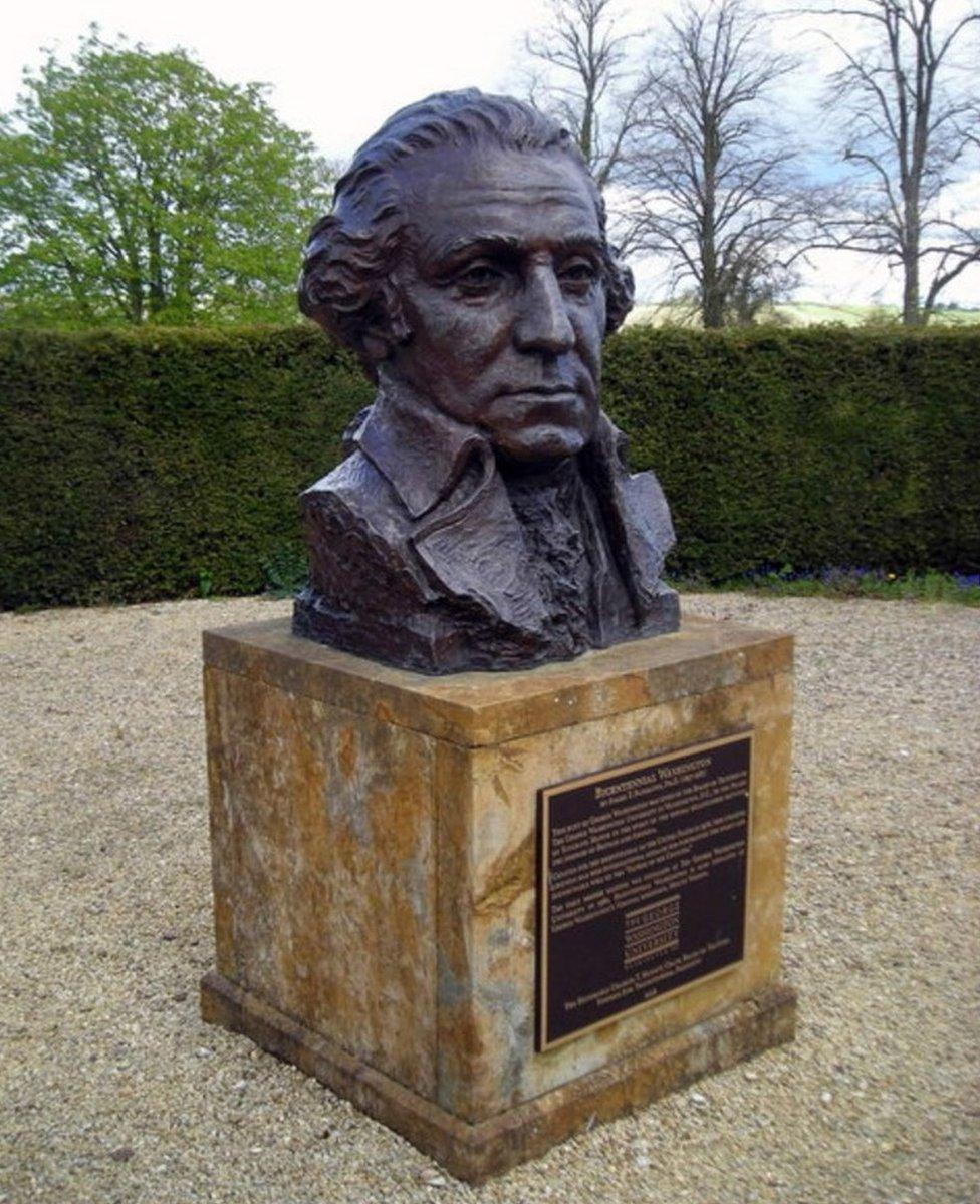 Bust of George Washington at Sulgrave Manor