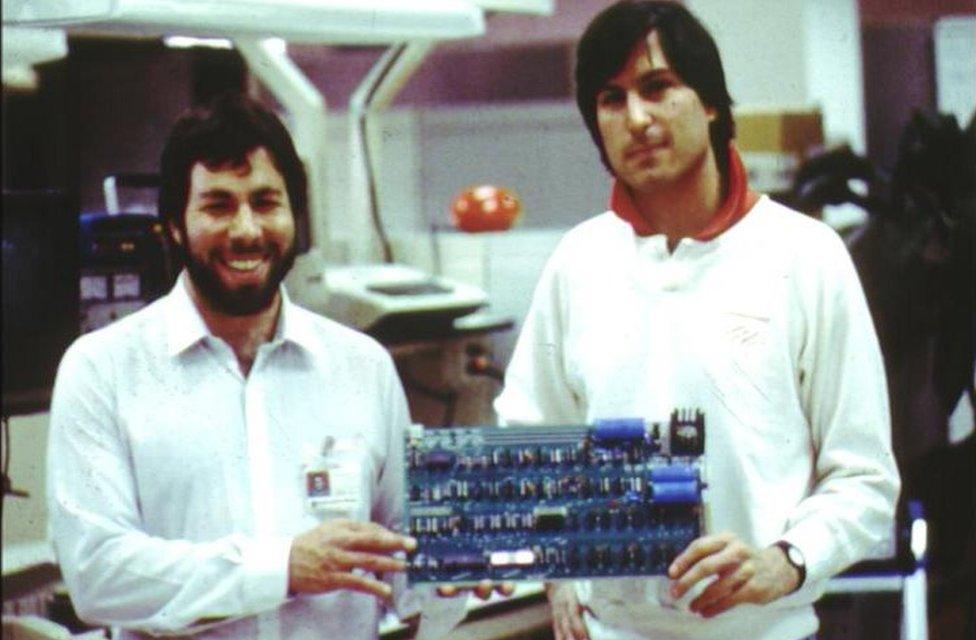 Steve Wozniak and Steve Jobs