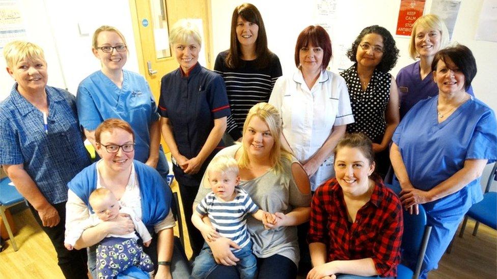 Members of ABMU’s Family Integrated Care Team at Singleton neonatal intensive care unit