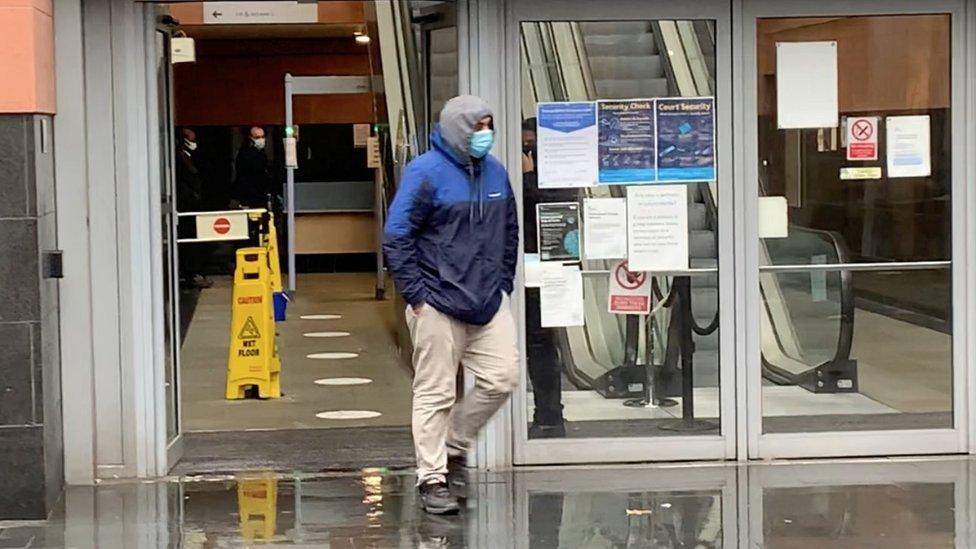 Yahya Werfalli outside Manchester Magistrates' Court