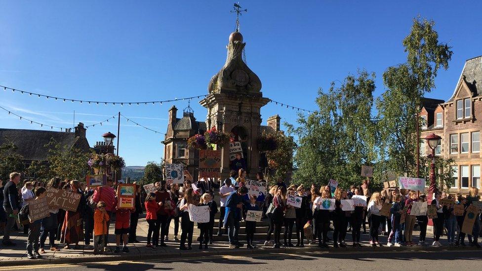 Crieff protest