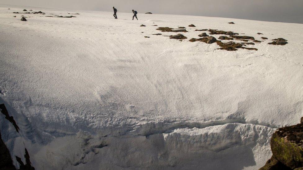 Walkers at Lochnagar on Sunday