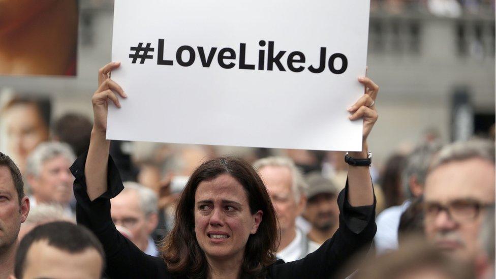 Jo Cox event in Trafalgar Square