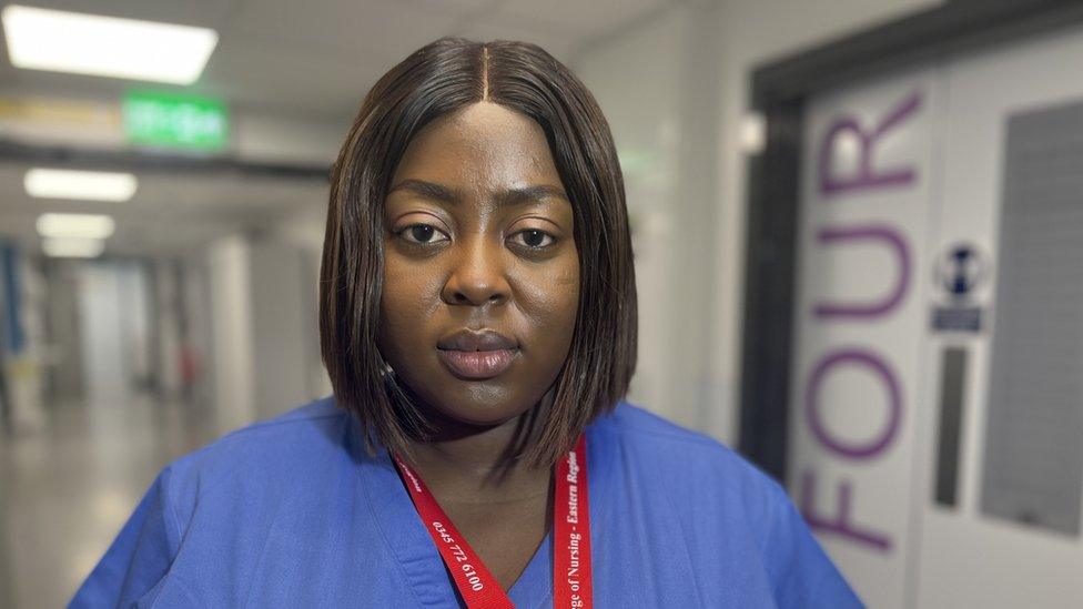 Beth Aghahyowa, an emergency surgery nurse at West Suffolk Hospital