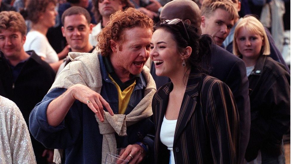 Mick Hucknall and Martine McCutcheon