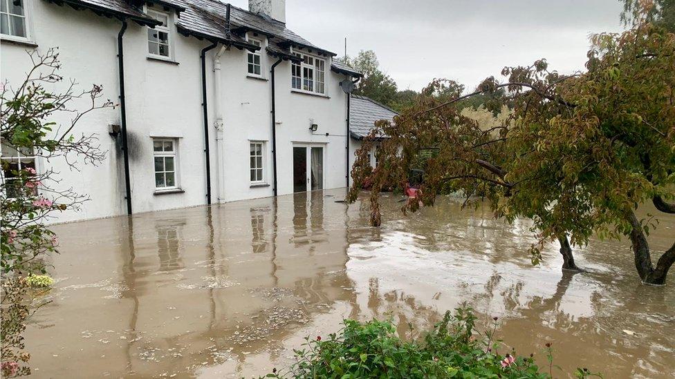 Flooded home