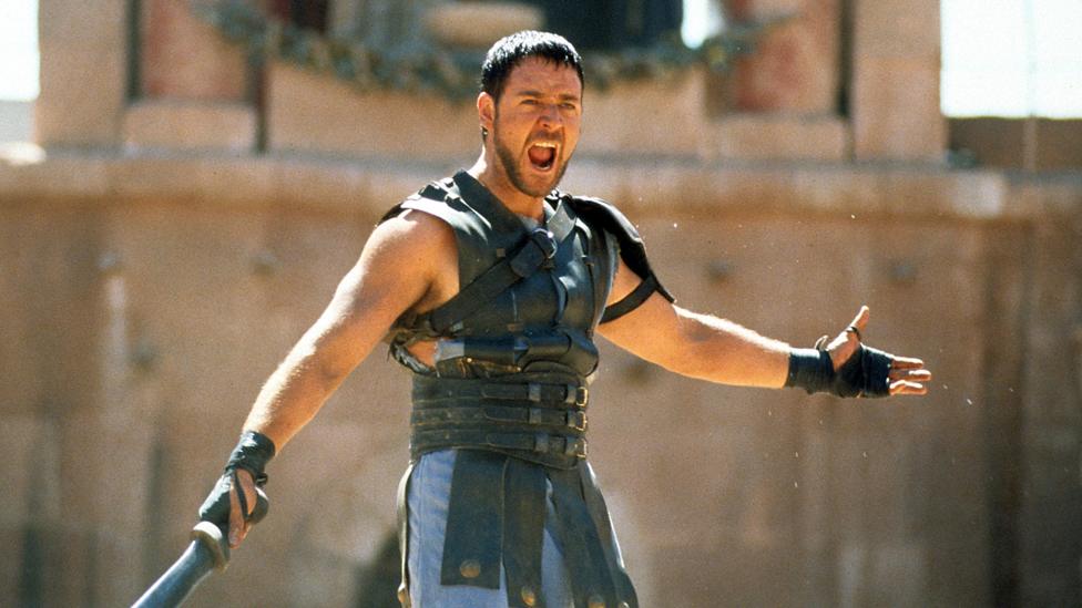 Russell Crowe stars in the 2000 Ridley Scott movie, Gladiator