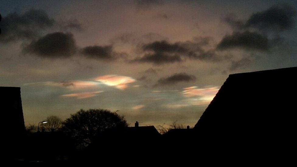 Nacreous clouds Falkirk