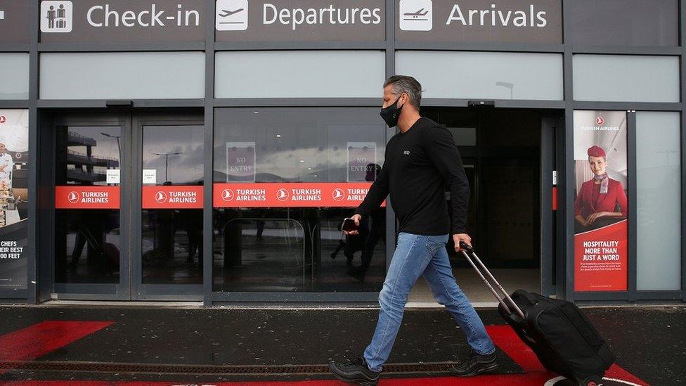 Passenger at Edinburgh Airport