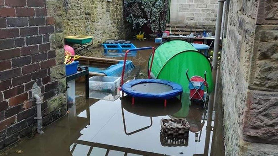 Damage to Rowsley Church of England School