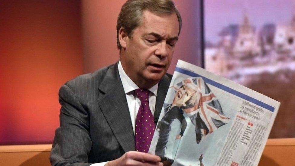 Nigel Farage on the ˿'s Andrew Marr show