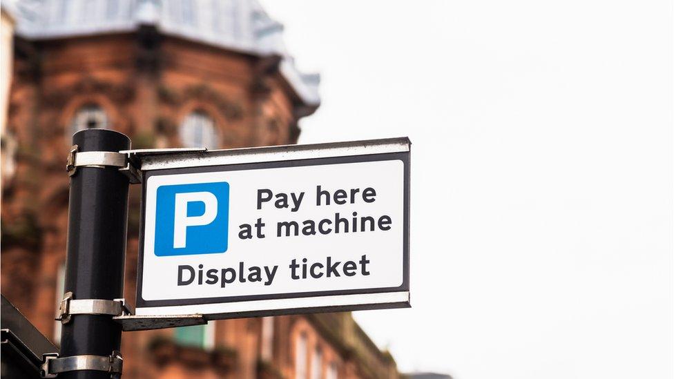 Parking sign in Glasgow