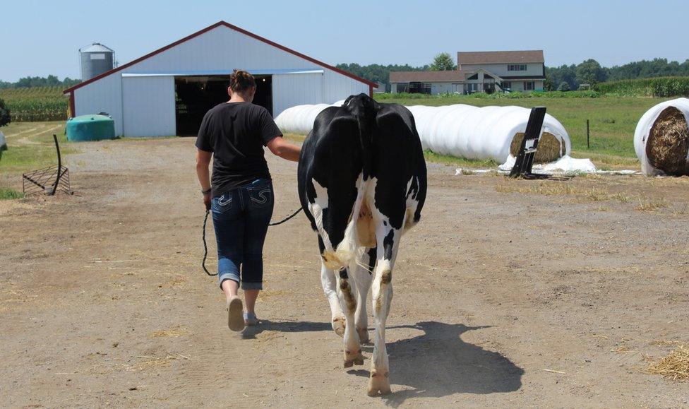 Trisha Boyce at her farm