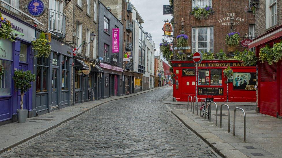 The Temple Bar area of Dublin