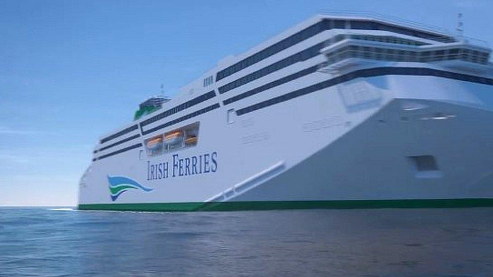 A new Irish Ferries ship