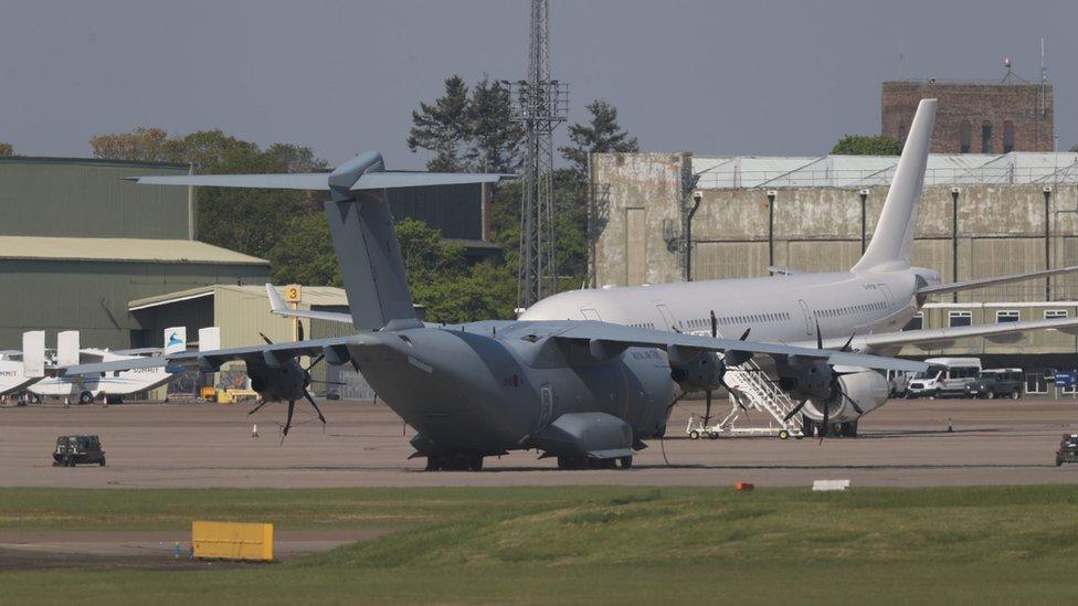 RAF aircraft at Brize Norton