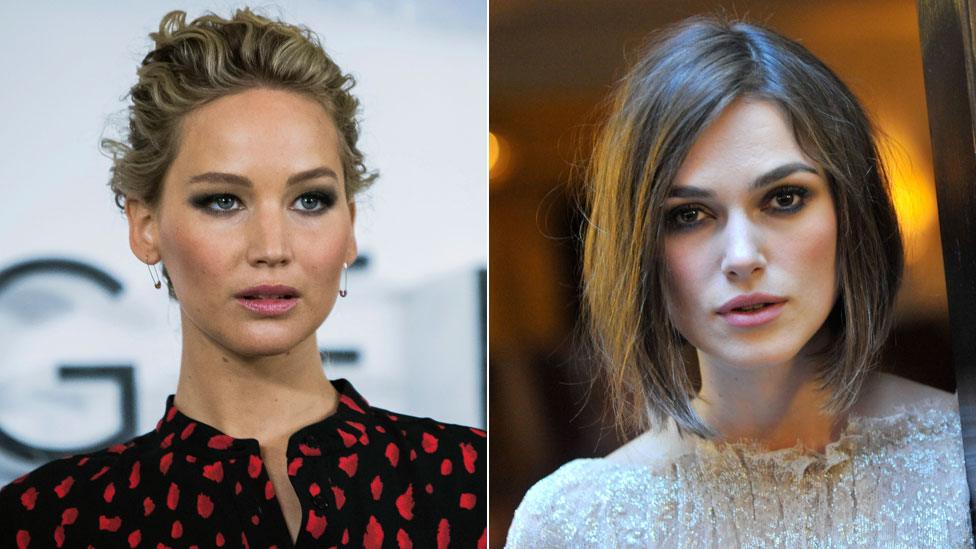 Jennifer Lawrence of Keira Knightley