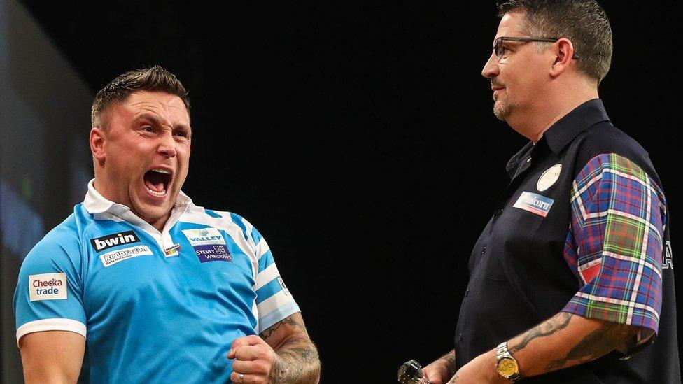 Gerwyn Price a Gary Anderson