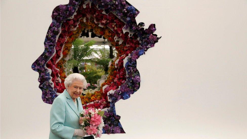 The Queen at the RHS Chelsea Flower Show in May 2016