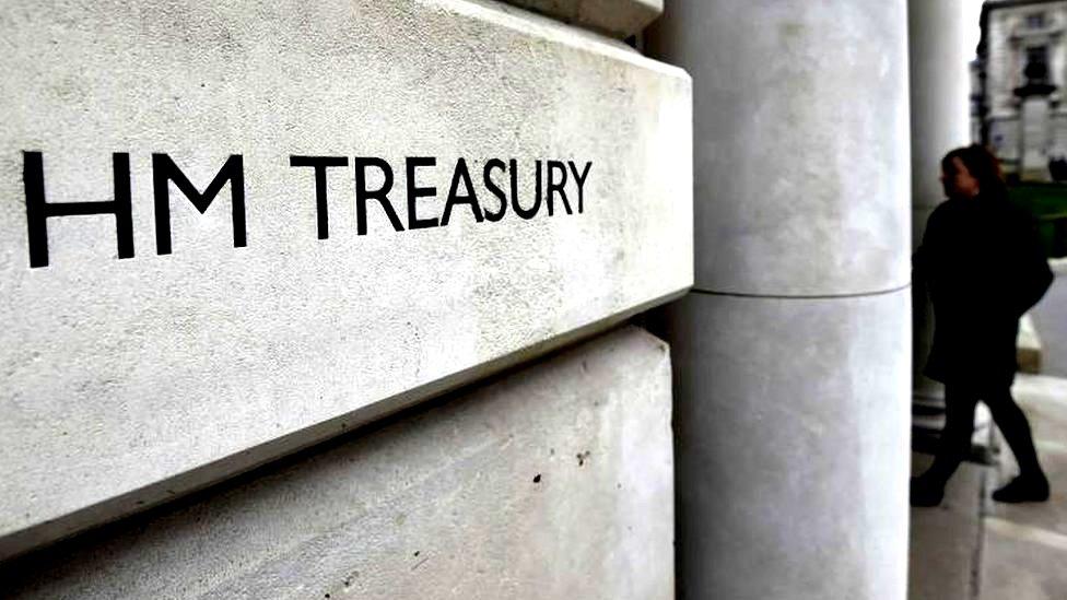 HM Treasury sign